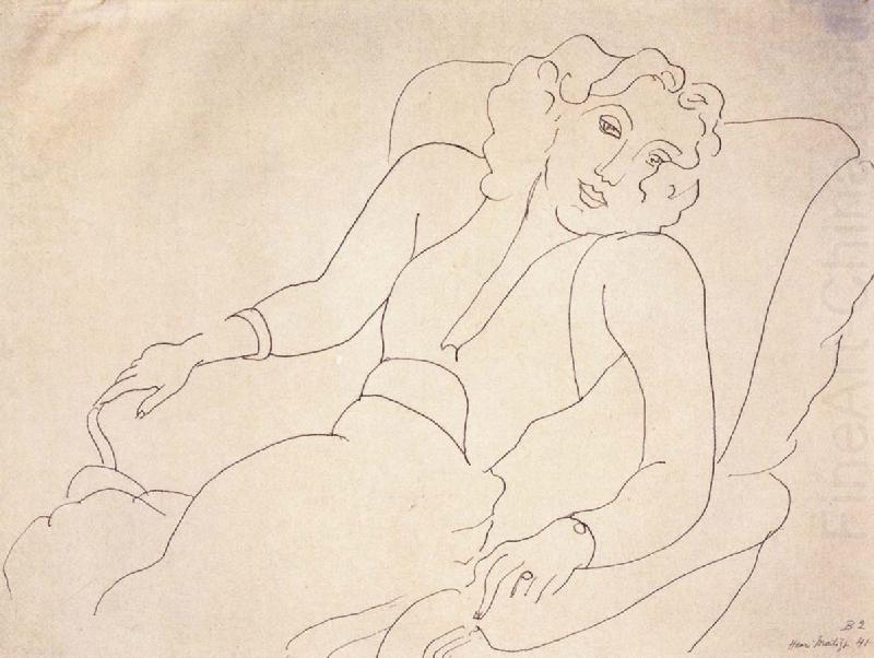 A woman sitting, Henri Matisse